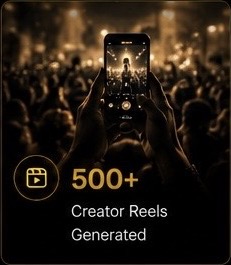 500 plus creator reels generated
